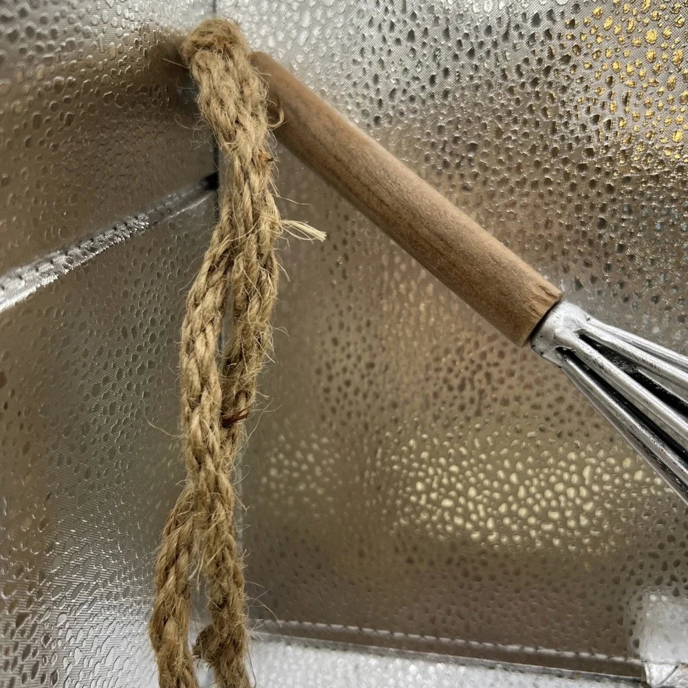 Handmade Wooden Hand Whisk With Rope‎ To Hang 14